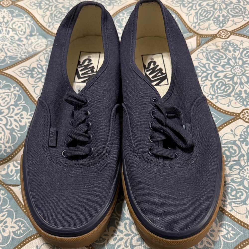 Vans Men's Dark Blue Canvas Sneakers